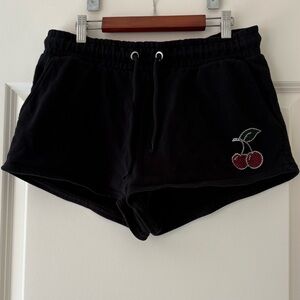 LF Carmar Cherry Rhinestone Shorts Size Medium